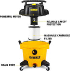 DEWALT DXV10P 10 Gallon Poly Wet Dry Vacuum Yellow