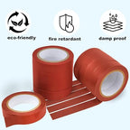 Romeda 9 Pack Electrical Tapes, Electrical Tape Water, Sun, and Oil Resistant, Electrical Tape is Suitable for Most Domestic, Commercial, and Industrial environments - Brown