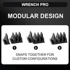 80 Pcs Modular Wrench Organizer - Tool Magnetic Customizable Wrench Holder for Tool Box Widget,Wrench Rack for Tool Drawer Storage,Extension Cord Holder Organizer Inksilvereye (Black)