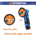 HSS Circular Saw Blade 3inch - BRSCHNITT 72T 10mm Bore Cutting Discs for Wood, Copper, Aluminum, Plastic and Soft Metal