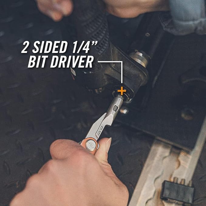 Gerber Gear Armbar Drive 8-in-1 Pocket Knife EDC Multitool with Screwdriver, 2.5" Blade, Onyx