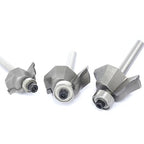 3Pcs Roman Ogee Router Bit Set,1/4" Shank,Bearing Guided Decorative Edge Bits Double Radius 5/32",3/16",7/32" Edging Cutter for Wood Profiling,Routing,Molding
