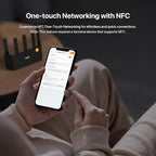 Tenda BE5100 Dual Band WiFi 7 Router (RE6L Pro) – 1x2.5G + 3x1G Ports, Easy Setup, Security Protect, Parental Control, Access Point Mode, Vertical Design, MLO, VPN, NFC