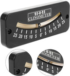 GLEAVI Angle Leveler Sailing Level and Angle Finder Angle Measuring Tool Professional Level Protractor Small Angle Finder Instruments and Indicators Angle Gauge Black Plastic