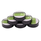 Electrical Tape Black 6 Pack 3/4-Inch by 30 Feet, Voltage Level 600V Dustproof, Adhesive for General Home Vehicle Auto Car Power Circuit Wiring Black