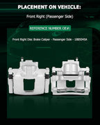 SCITOO Front Right Brake Caliper With Bracket 18B5045A Compatible For Dodge Journey 2009-2012