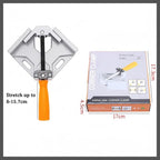 Durable Sturdy Right Angle Clamp 90°, Multi Function Right Angle Clamp with Skid Handle for Woodworking, Aluminum Alloy Adjustable Swing Jaw, Tools for Assembly Alignment Welding Picture (2, B.)
