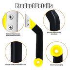 Blulu 11 Pcs Grout Float Sets Include 9.5 x 4 Inch Molded Rubber Grout Float, 6 Sponge, Angled Tile Saw with 3 Blades Replacement, Removal Tool for Masonry Stucco Drywall Concrete(Yellow)