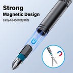 24 in 1 Magnetic Screwdriver Set, DIY Ratchet Screwdriver Set, Multi Bit Magnetic Drive Set with Detachable Ratchet Handle, Repair Tool Kit for Electronics, Bicycles, Stocking Stuffers for Men Women