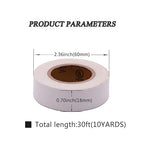Electrical Tape White 6 Pack 3/4-Inch by 30 Feet, Voltage Level 600V Dustproof, Adhesive for General Home Vehicle Auto Car Power Circuit Wiring White