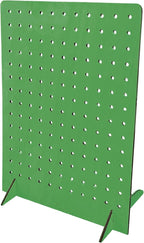 Torched Pegboard Display Stand for Jewelry, Craft Shows, Selling, Vendor Events, Tools, Peg Board Accessories Rack Organizer, XL 11.75" L x 4.3" W x 15.75" H, Green