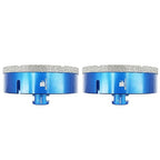 125mm Diamond Core Drill Bit for Porcelain Tile Ceramic Marble Granite Drilling,BRSCHNITT 2pcs Vacuum Brazed Diamond Hole Saw with 5/8-11 Thread (125mm 2pcs)