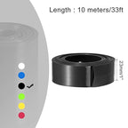 MECCANIXITY Battery Wrap PVC Heat Shrink Tubing 14mm Dia 23mm Flat 33 Feet(10meters) Black Good Insulation for Battery Pack