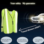 SIFE 10 Pack High Visibility Reflective Safety Vest,Made from Breathable and Neon Yellow Mesh Fabric,light weight for Man and Woman(Yellow-Black, 10 pack)