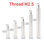 Dial Digital Indicator Extension Stem Rod 4.5mm Diameter M2.5 Thread, 10mm (0.39") to 105mm (4.13") Adjustable Length,Compatible with Dial Test Indicators/Gauges