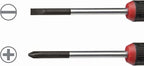 STEELMAN Precision Steel Shaft 6-Piece Long Electronics Screwdriver Set, Variety of Slotted/Phillips Sizes, Swivel-Head, Magnetic Tips