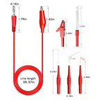30PCS Back Probe Kit Automotive with Banana Plug Test Leads, Copper Alligator Clips, Insulation Wire Piercing Probes & Stainless Steel Back Probe Pins, Multi-Angle Diagnostic Test Wires for Car Repair