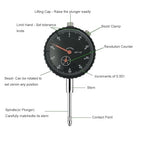 HDLNKAK Dial Indicator Gauge and Magnetic Base, 0-1"/0.001"Dial Indicator with 176lbs (80kg) Max Pull Magnetic Base, Measuring Tool for 3D Printer, Table Saw Measurement, Auto Repair and CNC Machine