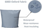 Outdoor Backflow Preventer Insulation Cover,Insulated Pouch for Winter Pipe Freeze Protection Sprinkler Valves in Snow or Sun Exposure, Waterproof Sprinkler Valve System Cover (24 " W x 24 " H,Gray)