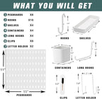 8-Pack 22"x44" Plastic Pegboard Panels Durable Modular Organizer Boards for Wall Storage, Garage, Workshop & Craft Room – Lightweight & Easy to Install