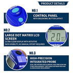 allsun EM2271 Portable Paint Coating Thickness Meter 0-2mm/80mil,Non-Destructive Coating Tester for Iron Steel Aluminum with Auto Shut-off