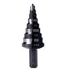 1/4 to 1-1/8 Inches M2 HSS Step Drill Bit, Unibit for Cutting Stainless Steel, Metal, Wood & Plastic