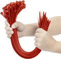 XINGO Red 20 Inch Zip Ties Heavy Duty 100 Pack, 200 LBS Ultra Strong Plastic Wire Ties, Large Cable Ties Extra Long Tie Wraps, Indoor and Outdoor UV Resistant