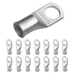 SELTERM 15pcs 1/0 AWG 1/2" Stud UL Marine Grade Battery Terminal Connectors Tinned Copper Battery Cable Lugs 0 Gauge Wire Connectors Electrical Battery Cable Ends Ring Terminals Tinned Copper Lugs