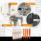 Dry Diamond Drill Bit Set,BGTEC 5pcs 6mm 6mm 8mm 10mm 12mm Hole Saw for Granite,Marble,Masonry, Concrete, Tile/Ceramic, Glass, Hard Plastic,Vacuum Brazed Diamond Core Drill Bit Kit