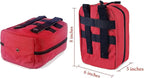 EMT Pouch MOLLE Ifak Pouch Tactical MOLLE Medical First Aid Kit Utility Pouch Carlebben (with Medical Supplies Red)