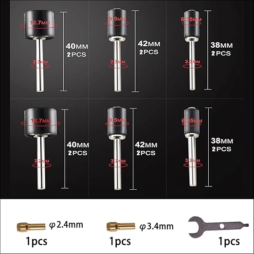 165pcs Rotary Tool Sanding Drums 180 grit,Sanding Drum Sander Bits Bands for Drill Accessories