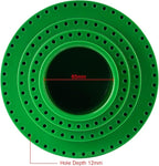 DZQ Rotating Bur Holder 116 Holes,Rotary Tool Holder 1/8"Diameter,Mandrel Drill Holder 360 Degree Rotating,for Drill Home and Garage Tool Accessories(Green)