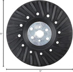 BHA Angle Grinder Ribbed Backing Pad for Resin Fiber Disc, 5" x 5/8"-11