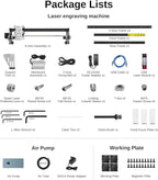 LASER TREE 80W Laser Engraver, 10000mW(10W) Laser Output Laser Engraving Cutter with Air Assist Pump & Magnetic Pad Kit, Built-in FAC, Eye Protection Laser Engraver for Wood Acrylic, Leather, Class 4
