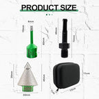 Tile Hole Saw Kit - 1/4" Diamond Core Drill Bits+1-3/8" Beveling Chamfer Bit+SDS Adapter to 5/8-11" Thread for Porcelain Ceramic Tile Granite Marble Angle Grinder