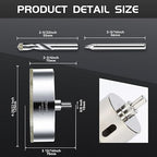 4-29/32inch | 125mm Diamond Hole Saw with Center Drill bit and Diamond-Coated Center Drill bit for Ceramic Glass Marble Fiberglass Granite and Porcelain Tiles by CENYB
