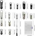 253Pcs Zipper Repair Kit with Installation Pliers, Zipper Extension Pulls for Sleeping Bags, Jackets, Tents, Luggage, Backpacks, Boots