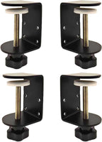 Small C Clamps 2 Inch with 4 Small Holes in the Back, 4-Pack Adjustable Desk C-Clamp for Range 0.39"~2", Versatile Clamp for Brake, Parts Assembly, Fastening, Welding, Woodwork, Metal Work