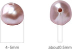Natural Pearl Beads Potato 4-5mm Purple Freshwater Cultured Loose Gemstone Beads for DIY Jewelry Making 13.8''/Strand HQ