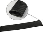 Fiberglass Hose Heat Shield Sleeve Spark Plug Wire Heat Protector Boots Auto Hose Roll 2500 Degree for Car&Auto Wire Loom Brake Line Cable (Black 1" IDX10')