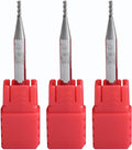 Metric Micrograin Carbide Square End Mill 4 Flute 3.5 0MM 3 PCS 【 ≈0.13779 inch】 HRC55° for Milling Alloy Steels Hardened Steel, Metal & More Mill Bits Sets for Professionals & DIYers