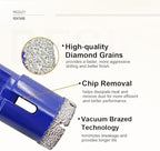 SHDIATOOL Diamond Tile Drill Bits Set,Porcelain Hole Saw, Cutter for Marble Ceramic Granite 10pieces(6/6/20/25/35/50/75/100mm/2 inch)