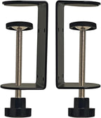 3 inch C-Clamp with Four Small Holes in the back, 2-Pack Adjustable Desk C Clamps for Range 0.35"~3.37", Versatile Clamp for Brake, Parts Assembly, Fastening, Welding, Woodwork, Metal Work