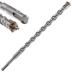 Concrete Drill Bit - 1pcs 5/8" X 12"-10" Cross-Type Double Thread Carbide Material Suitable for Brick, Cement Walls, Stone, Extra Long Hammer Drill Bits