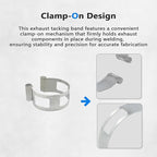 2 Inch (50.8 mm) Stainless Steel Welding Tacking Band Clamp,Clamp-On Exhaust Pipe Tacking Band for Welding Fabrication