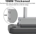 Iztoss 12 V Bus Bar Terminal Block 8 x 3/8"(M10) Terminal Studs,Battery Bus Bar Max 600 V AC 48 V DC Positive & Negative Battery Distribution Block for Battery Marine RV Truck