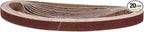 1/2 x 18 Inch Sanding Belt, 20 Pcs 100 Grit Knife Sharpener Belts Work Sharpening for Belt Sander Knife Carving Tool Metal Working