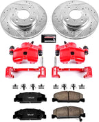Power Stop KC5482 1-Click Performance Brake Kit with Caliper For Toyota Avalon 2005-2007, Toyota Camry 2005-2006, Toyota Solara 2004-2008 [Model Specific]