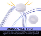 Yunsailing 30 Pack Protective Safety Goggles Clear Lab Over Glasses Anti Fog Eye Protection Goggles for Men Women(Clear White)