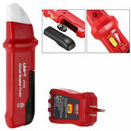 UNI-T UT25A Digital AC Circuit Breaker Finder and Tracker Kit with Electrical Integrated GFCI Outlet Socket Tester, Working on AC 90-120V, Adjustable Sensitivity Buzzer Indication, Flashing LEDs